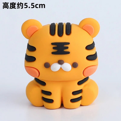 Decoratune pentru tort din pădure Sărbători pentru animale Coș de bambus Vulpe Arici Cupcake Topper Iepure Figură Păpușă Favoruri de naștere pentru copii