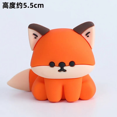 Decoratune pentru tort din pădure Sărbători pentru animale Coș de bambus Vulpe Arici Cupcake Topper Iepure Figură Păpușă Favoruri de naștere pentru copii