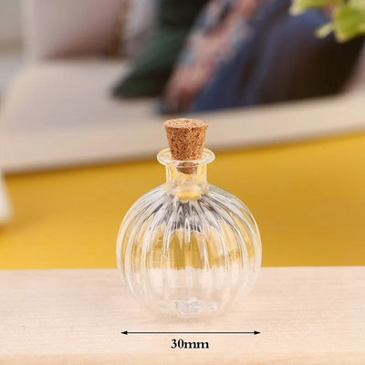 1:12 Nukumaja miniatuurne hoiupaak korkkaanega klaaspudel Mini pisike purk lillevaasid mudel Mänguasjad Nukumaja sisekujundus Juurdepääs