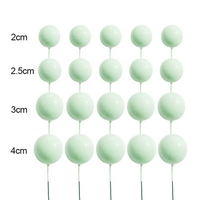 YOMDID 20 db golyós tortafeltét 2-4 cm, különböző méretű, színes golyós tortafeltétek britthday esküvői karácsonyi dekorációkhoz 2024