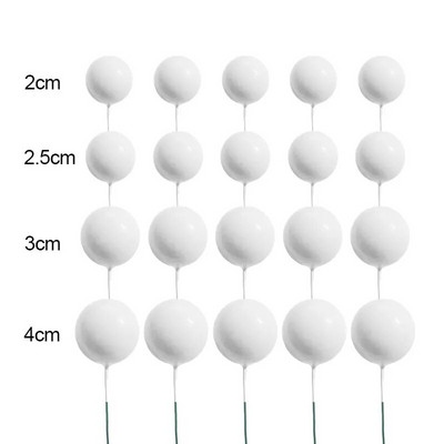 YOMDID 20 db golyós tortafeltét 2-4 cm, különböző méretű, színes golyós tortafeltétek britthday esküvői karácsonyi dekorációkhoz 2024