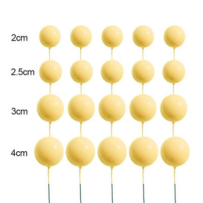 YOMDID 20 db golyós tortafeltét 2-4 cm, különböző méretű, színes golyós tortafeltétek britthday esküvői karácsonyi dekorációkhoz 2024