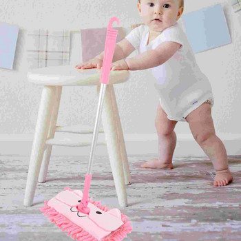 Kids Mop Toy Little Dust Mop Toddler Cleaning Mop Pretend Play Mop Cute Mini House Αξεσουάρ Εκπαιδευτικό παιχνίδι καθαρισμού