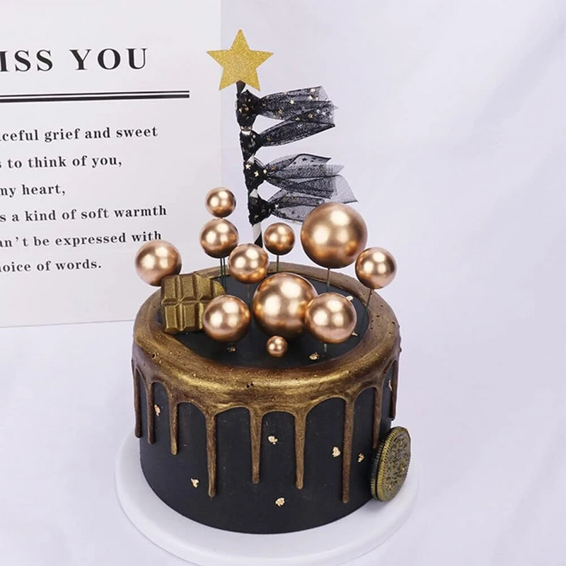 30db színes golyós torta betétes tetők barkácsolás mini golyós cupcake sütési díszek születésnapi partira, esküvői évfordulóra, babazuhany