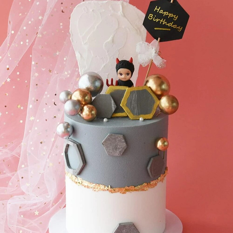 30db színes golyós torta betétes tetők barkácsolás mini golyós cupcake sütési díszek születésnapi partira, esküvői évfordulóra, babazuhany