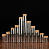 5–30 ml läbipaistvast klaasist minipudelid korgikorgiga väikesed purgid jõulupulmade sünnipäevade kaunistamiseks