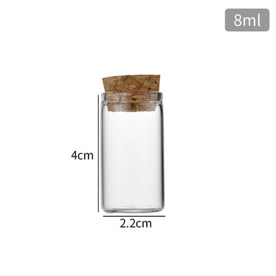 5–30 ml läbipaistvast klaasist minipudelid korgikorgiga väikesed purgid jõulupulmade sünnipäevade kaunistamiseks