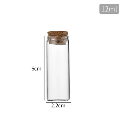 5–30 ml läbipaistvast klaasist minipudelid korgikorgiga väikesed purgid jõulupulmade sünnipäevade kaunistamiseks