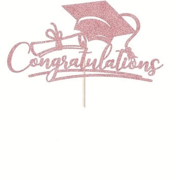 Bachelor Cap Congrasts Grad Acrylic Cake Toppers Συγχαρητήρια Class of 2024 Graduate Birthday Cake Decoration Multi-style