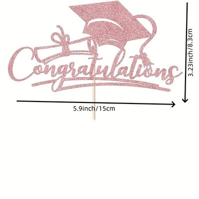 Bakalaureusekübar Õnnitlused Gradi akrüülist tordipealsed Õnnitlused 2024. aasta lõpetaja sünnipäevakoogi kaunistamine mitmes stiilis