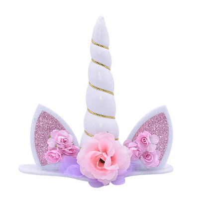 1 tk koogitops Ükssarviku sünnipäevapeo kaunistused tüdrukutele Multifilmi ükssarviku sarvega koogi kaunistuste tööriistad
