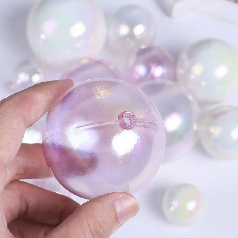 6 vnt Spalvingi skaidrūs rutuliukai tortų gabalėliai Balls Cake tortų įdėklai, skirti vestuvių gimtadienio dekoravimui