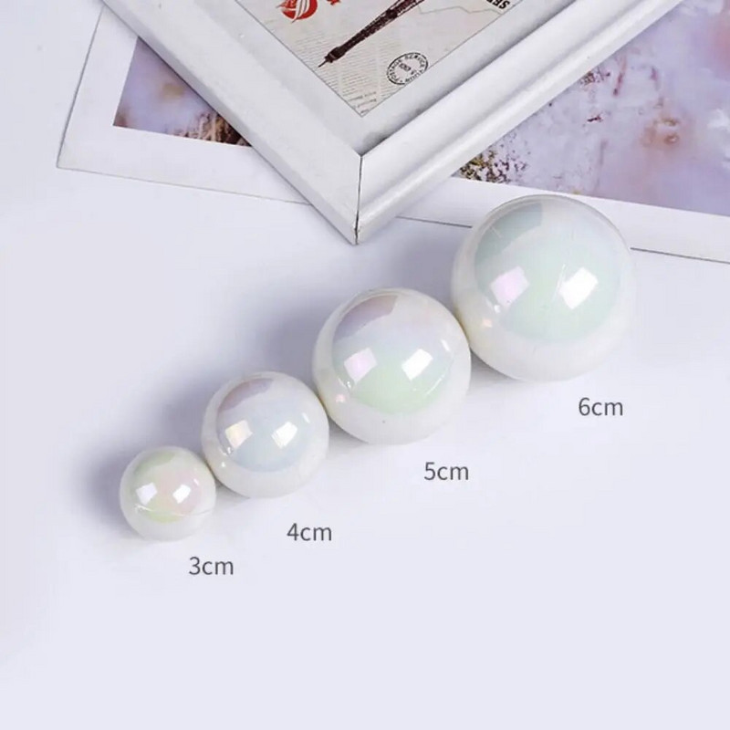 6 vnt Spalvingi skaidrūs rutuliukai tortų gabalėliai Balls Cake tortų įdėklai, skirti vestuvių gimtadienio dekoravimui