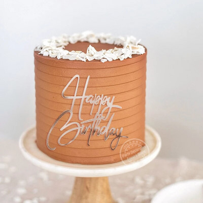 INS új boldog születésnapi tortafeltétek baba gyerekeknek felnőtt születésnapi buli tortadísz arany ezüst akril barkács süteménysütő eszközök