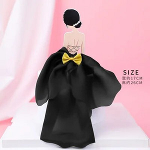 Nauja vestuvinė moteriška suknelė Keksiukas Nugaros šilko marlės sijonas Tortas Tortas Mergaitės gimtadienio torto papuošimai Vestuvių reikmenys