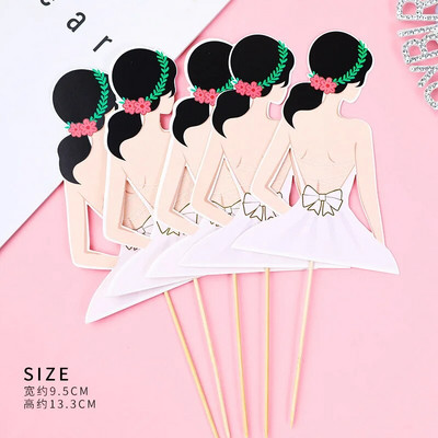 Nauja vestuvinė moteriška suknelė Keksiukas Nugaros šilko marlės sijonas Tortas Tortas Mergaitės gimtadienio torto papuošimai Vestuvių reikmenys