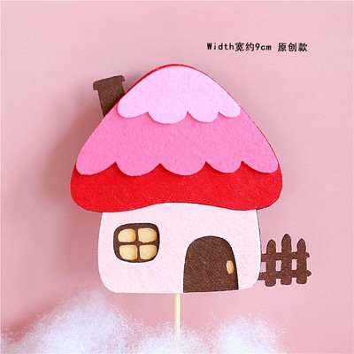 Küpsetuskoogikaunistus Tüdruk Hundi Seenemaja Viljapuu Jänku Palju õnne sünnipäevaks Tort Topper Nukk Kaardi Aksessuaarid