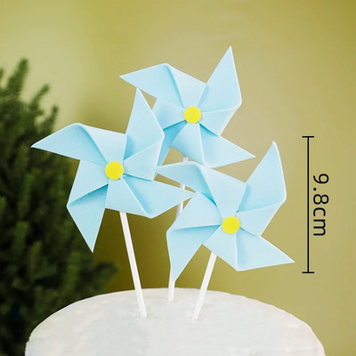 Desen animat nor Avion Cake Topper Luptător Moara de vânt Băiat Pilot Petrecere La mulți ani pentru petrecere pentru copii Decorare tort Cadouri dulci