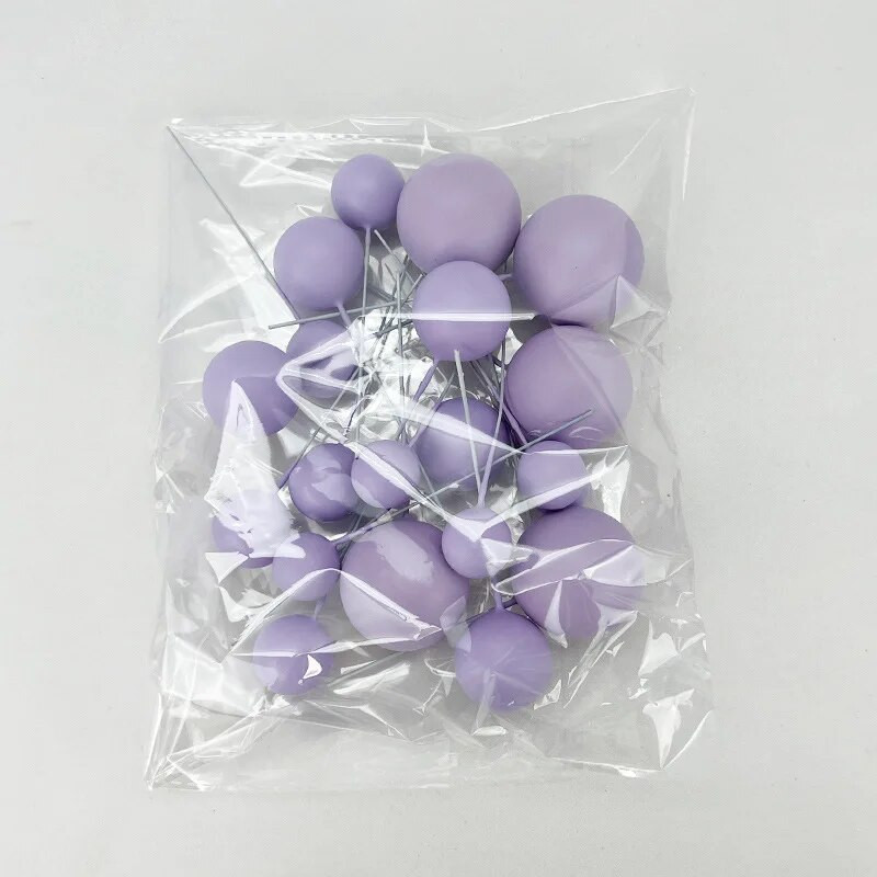 20 tk tordipallide komplekt, 2–4 cm, meisterdamine sünnipäevaks pulmakoogi kaunistuspidu. Tähistage kooki sädelevad pallid jõulukaunistusega