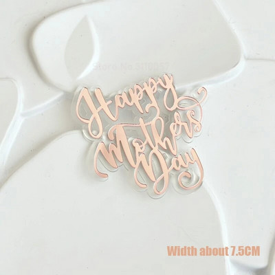 10 tk Glitter Head emadepäeva koogikatted akrüülpeegel, roosa tassikoogi pealistükk Süda Parimad MOM peokoogide magustoidu kaunistused