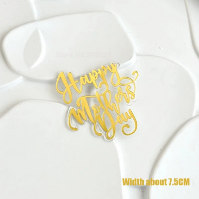 10 tk Glitter Head emadepäeva koogikatted akrüülpeegel, roosa tassikoogi pealistükk Süda Parimad MOM peokoogide magustoidu kaunistused