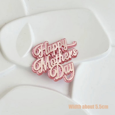 10 tk Glitter Head emadepäeva koogikatted akrüülpeegel, roosa tassikoogi pealistükk Süda Parimad MOM peokoogide magustoidu kaunistused