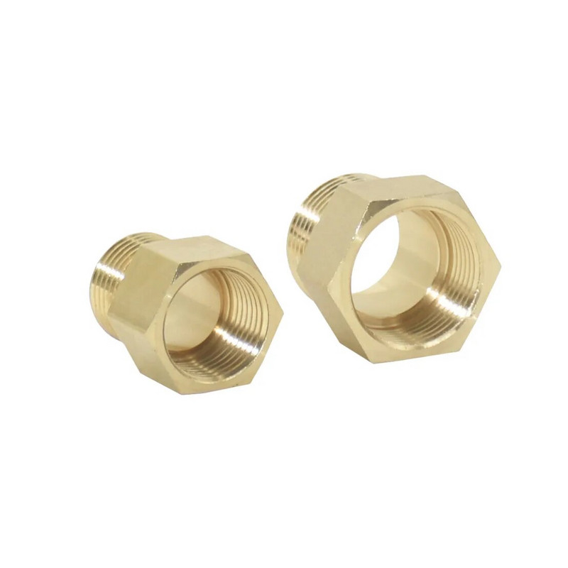 Messingist 1 tolli kuni 3/4 1/2 keermega pistik isane, vähendav veetoru pistiku parandamine vasest liitmikud 1 tk