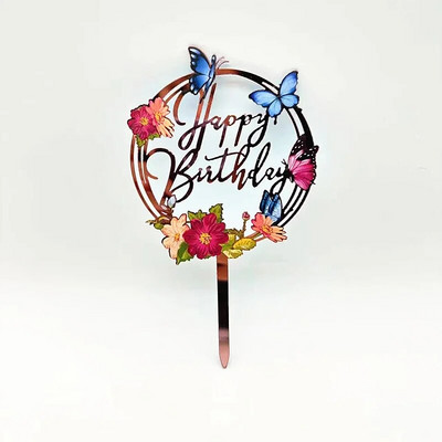 Új sellő boldog születésnapot tortalapoló aranyos rajzfilm arany akril gyerekek születésnapi buli torta teteje desszert dekoráció baba zuhany