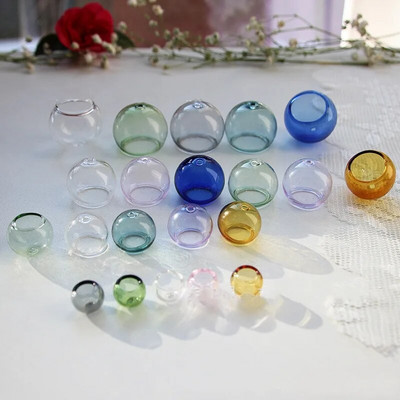 1/2X klaasist maakera kattega ripats, lillede vaherõngas, kõrvarõngaste jaoks käevõru kaelakee tuulekella ehete valmistamisel isetegemise leidmise tarvik