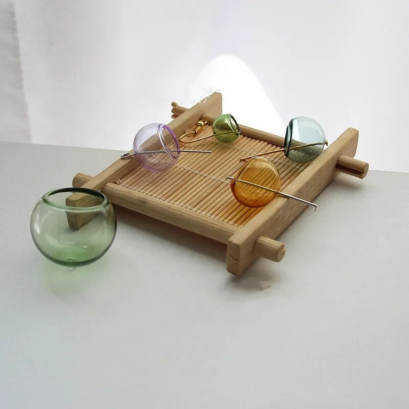 1/2X klaasist maakera kattega ripats, lillede vaherõngas, kõrvarõngaste jaoks käevõru kaelakee tuulekella ehete valmistamisel isetegemise leidmise tarvik