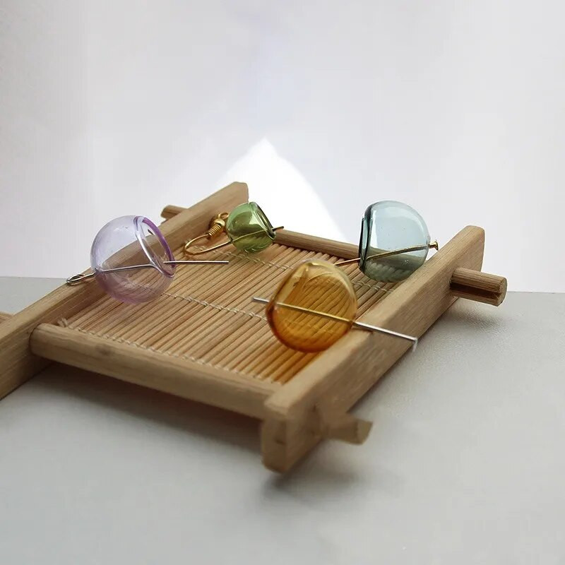 1/2X klaasist maakera kattega ripats, lillede vaherõngas, kõrvarõngaste jaoks käevõru kaelakee tuulekella ehete valmistamisel isetegemise leidmise tarvik