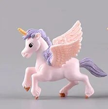 1 vnt. vienaragio torto viršelis miniatiūrinis pegaso vaivorykštės figūrėlė, mergaitė, angelo sparnai, gimtadienio vestuvių torto puošmena