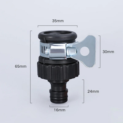 Conector universal durabil pentru furtun Adaptor pentru robinet de apă Racord din plastic Conector rapid pentru robinet pentru spălătorie auto irigarea grădinii
