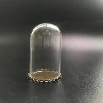 3 бр. 50*30 mm прозрачна тръба, стъклена бутилка с глобус, дърво и метал, двойна дантелена основа, комплект стъклен флакон, капак, куполна стъклена бутилка, сладки талисмани