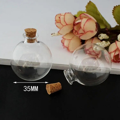 1X Sticle de sticlă Borcane Sticle clare în derivă Sticle mici pentru dorințe cu dopuri de plută pentru nuntă, petrecere de aniversare, pandantiv cu mașină