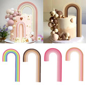 Szivárványos tortadísz baba születésnapi buli tortája Diy Boho babazuhany esküvői szivárvány tortadíszek kellékek