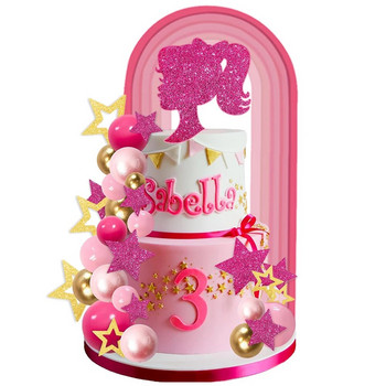 Rainbow Cake Topper Decoration for Baby Girl Birthday Party Cake Diy Boho Baby Shower Wedding Rainbows Διακοσμήσεις τούρτας Προμήθειες