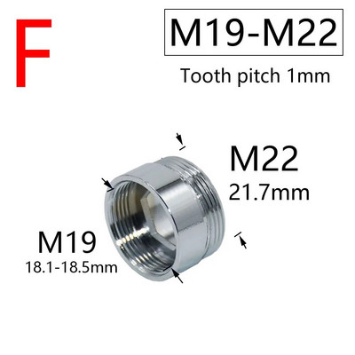 Vandens maišytuvo mova M16 M18 M20 M22 M24 M28 sriegio jungtis, skirta virtuvės ir vonios kambario priedams sidabrinė