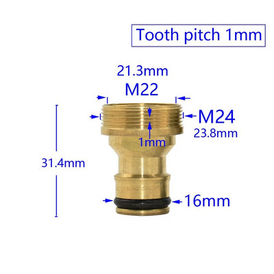 Vandens maišytuvo mova M16 M18 M20 M22 M24 M28 sriegio jungtis, skirta virtuvės ir vonios kambario priedams sidabrinė