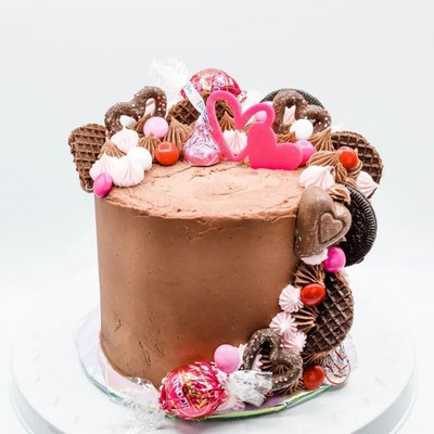 Love Wedding Cake Peace Kuldne Punane Love Heart Akrüülist pealistükk pulma-aastapäeva peotarbeks Koogikaunistusteks, laius 8 cm