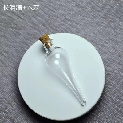 Vesitilk tühje joogijook klaaspudel klaaspurgid korkdekooriga Wish Lucky Magic ripatsiga klaaspurgid pulmapühade konteinerid