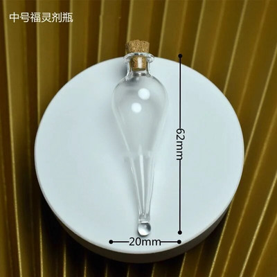 Vesitilk tühje joogijook klaaspudel klaaspurgid korkdekooriga Wish Lucky Magic ripatsiga klaaspurgid pulmapühade konteinerid