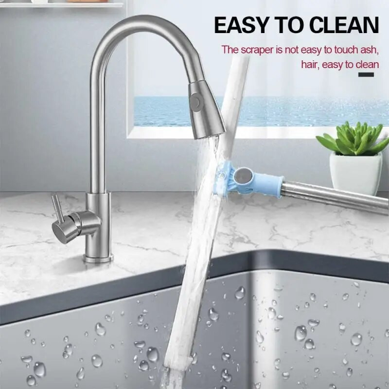 Mintiml® Professzionális Állítható Varázsseprű Ablaktisztító Vízlehúzó Törlő Gumi Seprő Padló- és Ablaktisztítóhoz 130cm