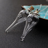 1/2X Magic Glass Wishing Triiviv pudel korgist võlujook Lucky Bottle Transfer Amulett DIY kaelakee paarile Pühade Ripats Kingitus