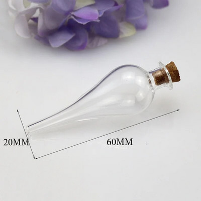 1/2X Magic Glass Wishing Triiviv pudel korgist võlujook Lucky Bottle Transfer Amulett DIY kaelakee paarile Pühade Ripats Kingitus