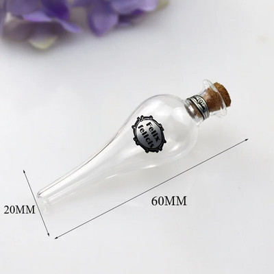 1/2X Magic Glass Wishing Triiviv pudel korgist võlujook Lucky Bottle Transfer Amulett DIY kaelakee paarile Pühade Ripats Kingitus