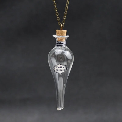 1/2X Magic Glass Wishing Triiviv pudel korgist võlujook Lucky Bottle Transfer Amulett DIY kaelakee paarile Pühade Ripats Kingitus