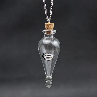 1/2X Magic Glass Wishing Triiviv pudel korgist võlujook Lucky Bottle Transfer Amulett DIY kaelakee paarile Pühade Ripats Kingitus