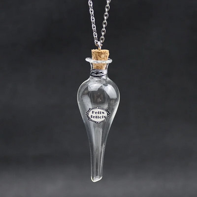 1/2X Magic Glass Wishing Triiviv pudel korgist võlujook Lucky Bottle Transfer Amulett DIY kaelakee paarile Pühade Ripats Kingitus