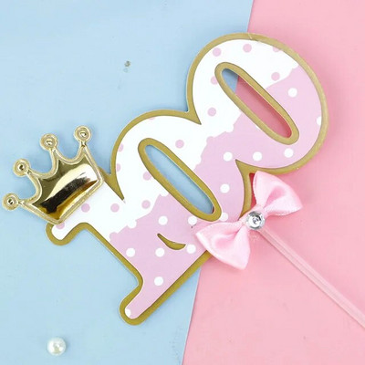 Új aranyos főnök Boldog születésnapi torta topper rajzfilm Baby Boy Cupcake Topper Baby Shower Fiúk Gyerekek születésnapi tortadíszek